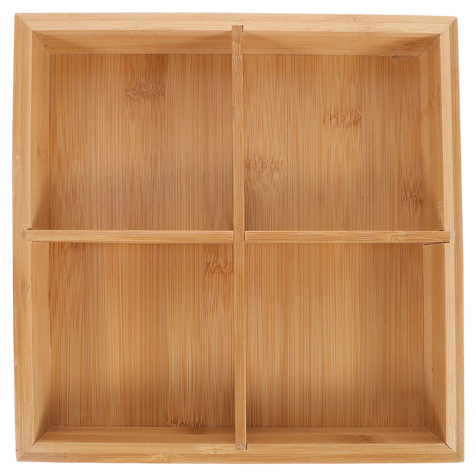 Food Snacks Party - Bamboo Serving Tray with 6 Compartments