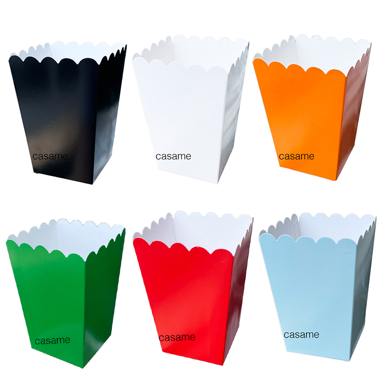 Food Snacks Party - 12pcs Paper Candy Cartons Popcorn Box