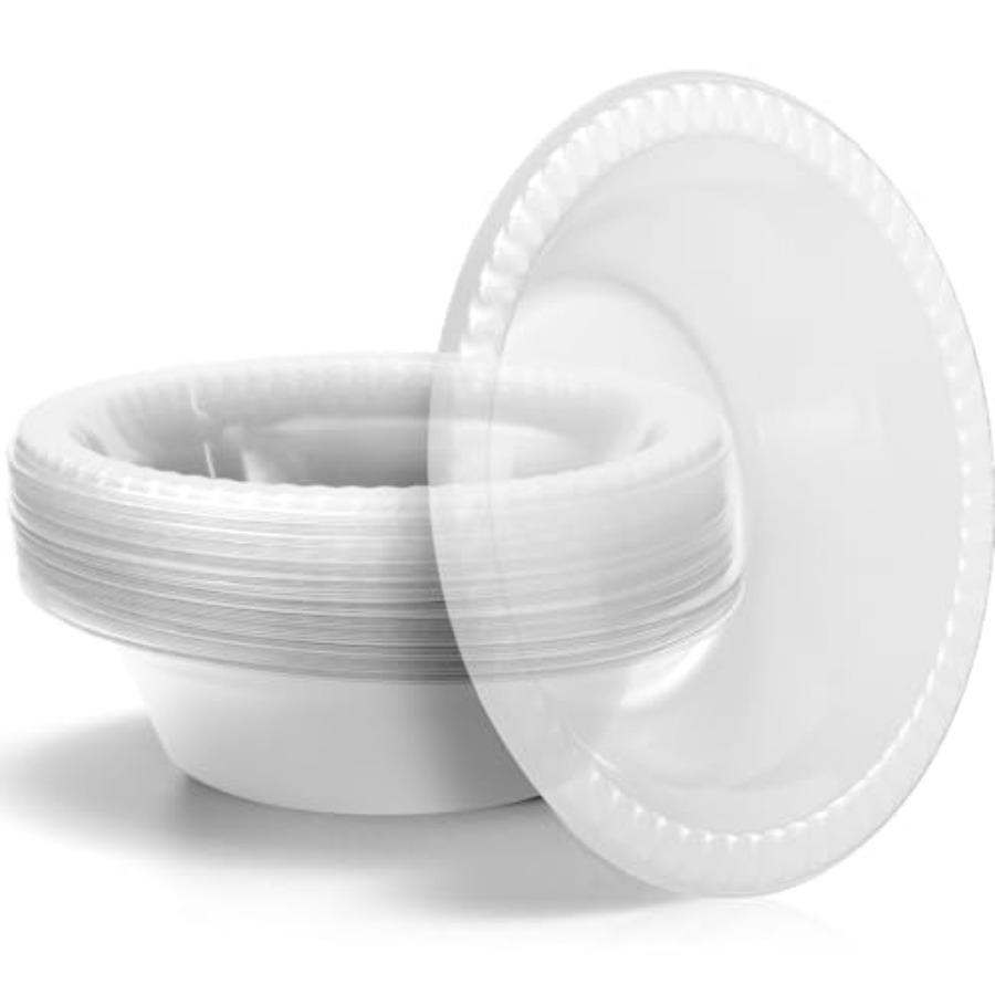 Food Snacks Party - 30 Pack 12 oz Disposable Plastic