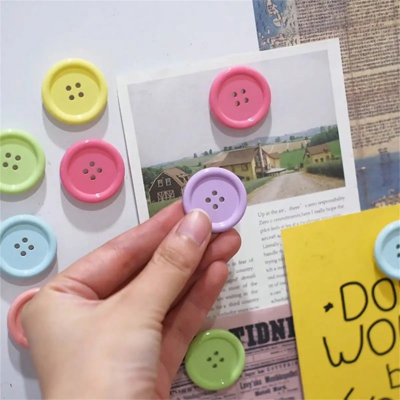 Candy Sour Strip - 6pcs Candy Color Buttons Fridge Magnets,