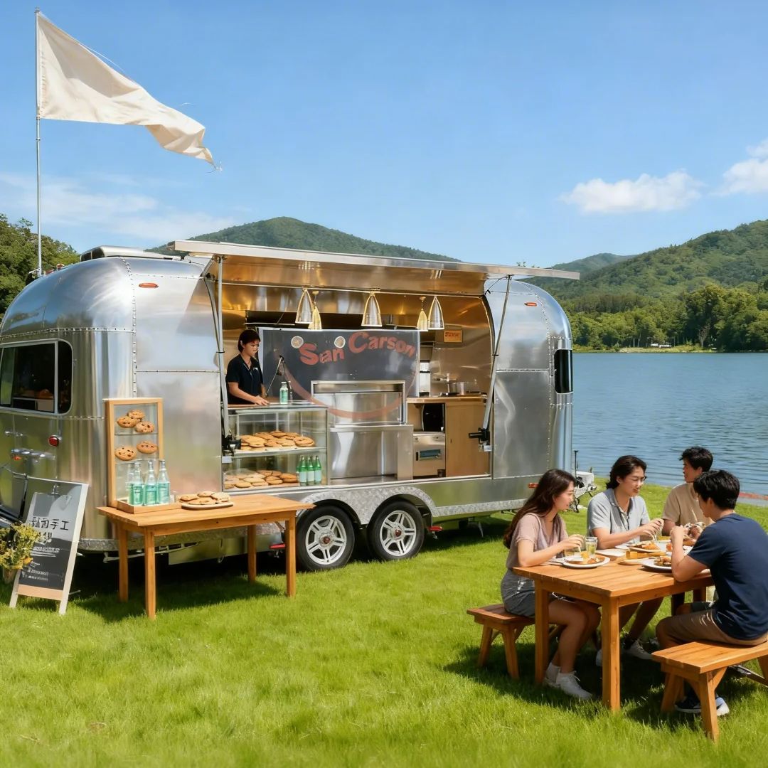 Food Snacks To Sell - Commercial Multifunctional Food Trailer Mobile Beverage