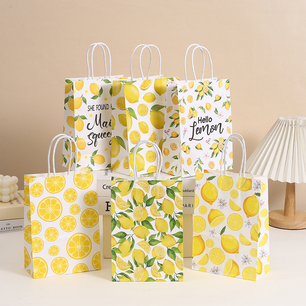 Food Snacks Party - 6pcs Tropical Summer Hello Lemon Theme