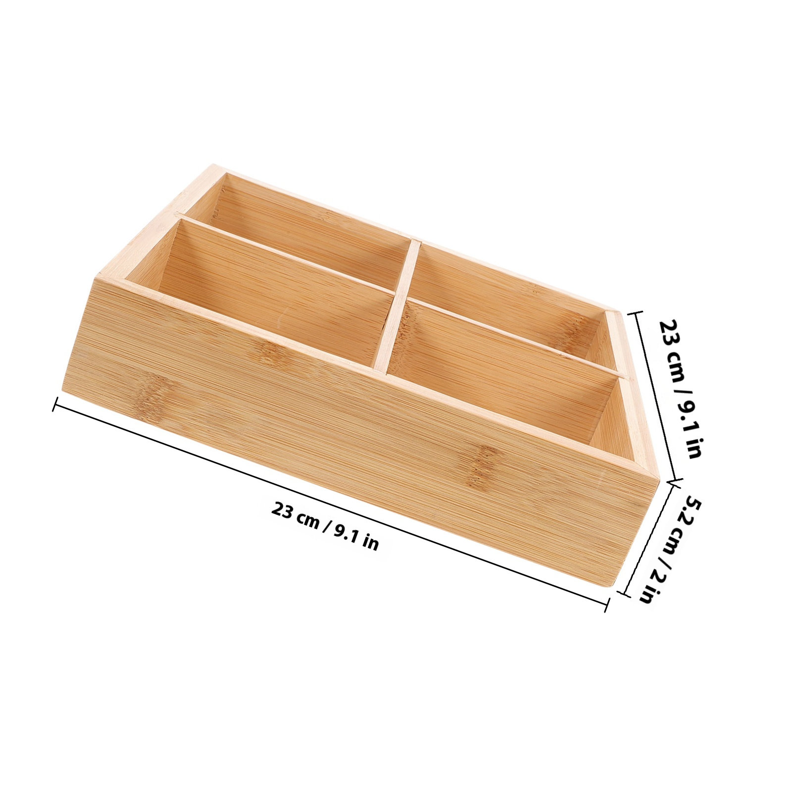 Bamboo Serving Tray with 6 Com - Food Snacks Party review and price