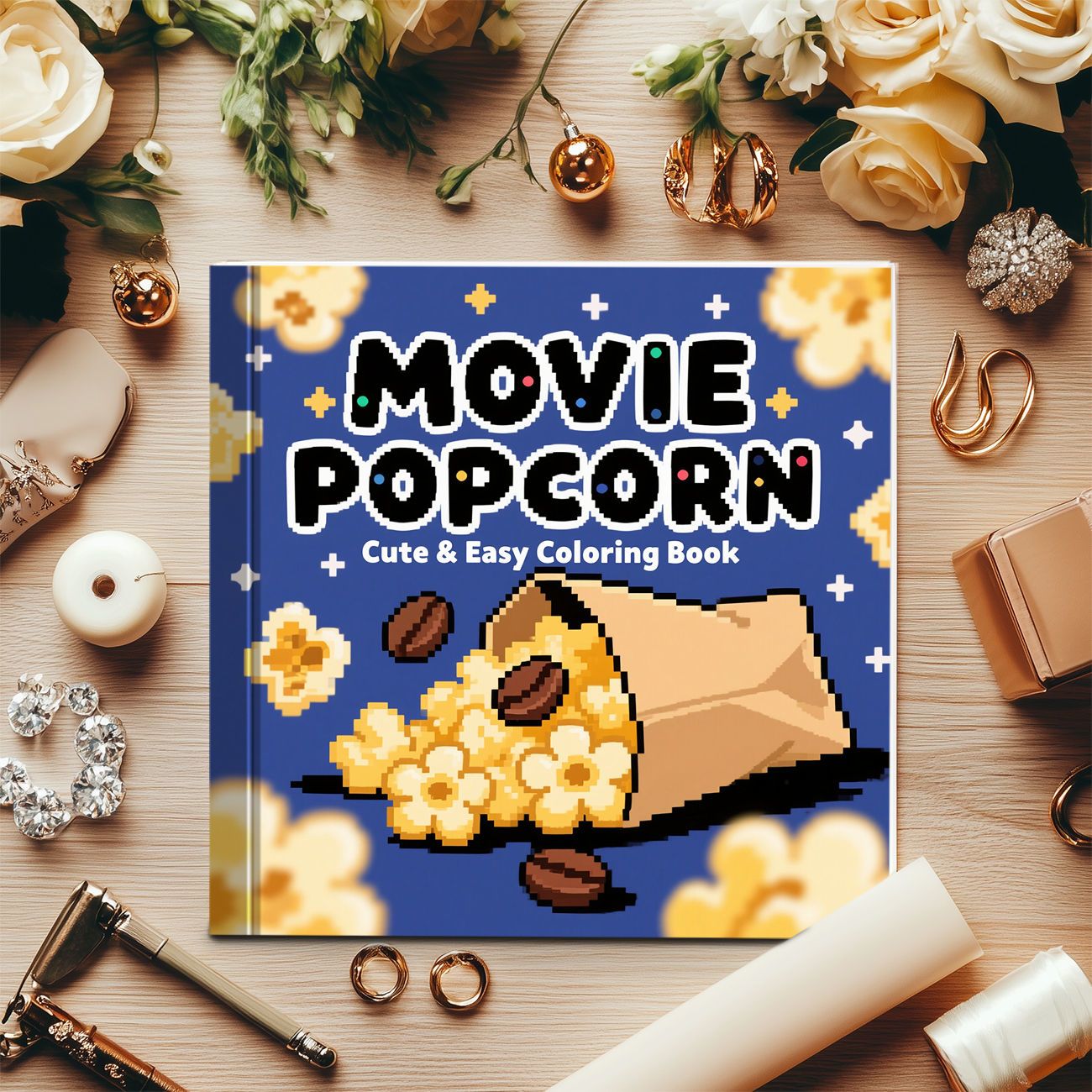 Movie Popcorn Cute & Easy Colo - Food And Snacks Coloring Book review and price