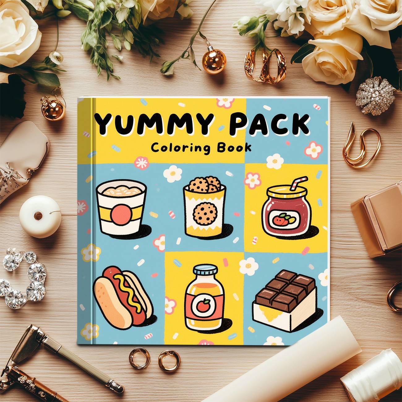 Yummy Pack Coloring Book, Deli - Food And Snacks Coloring Book review and price