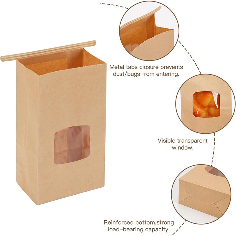 10Pcs Bakery Bags, Window Seal - Food Snacks Party review and price