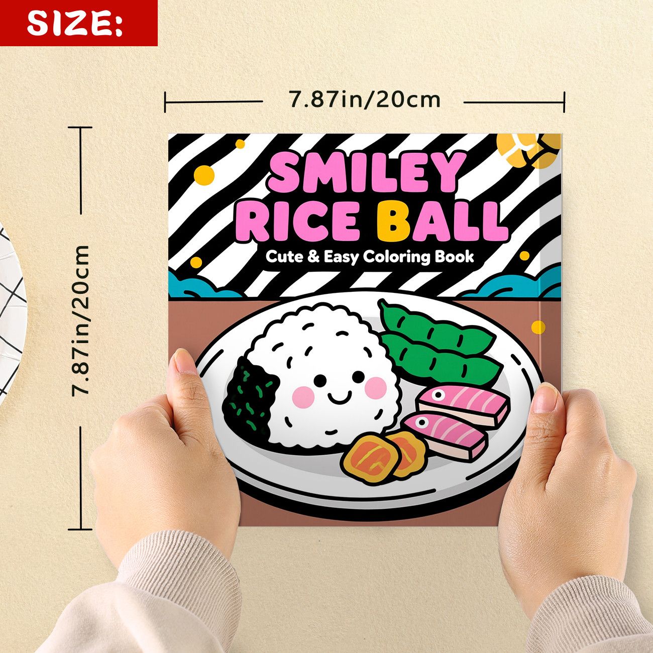 Smiley Rice Ball Coloring Book - Food And Snacks Coloring Book review and price