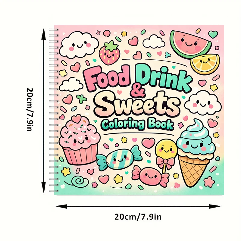 Coloring Book FOOD DRINK & SWE - Food And Snacks Coloring Book review and price
