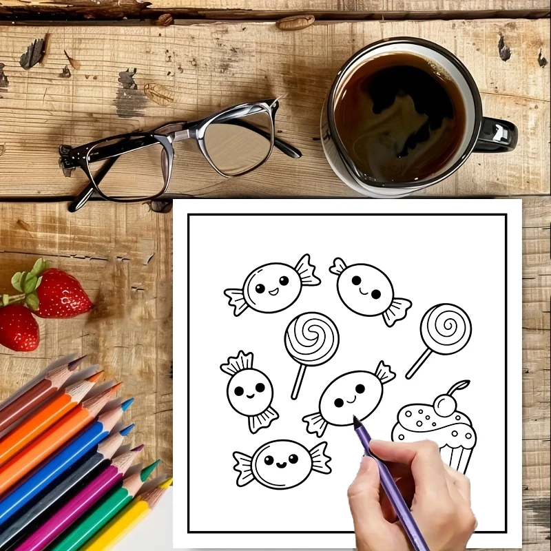 Coloring Book FOOD DRINK & SWE - Food And Snacks Coloring Book review and price