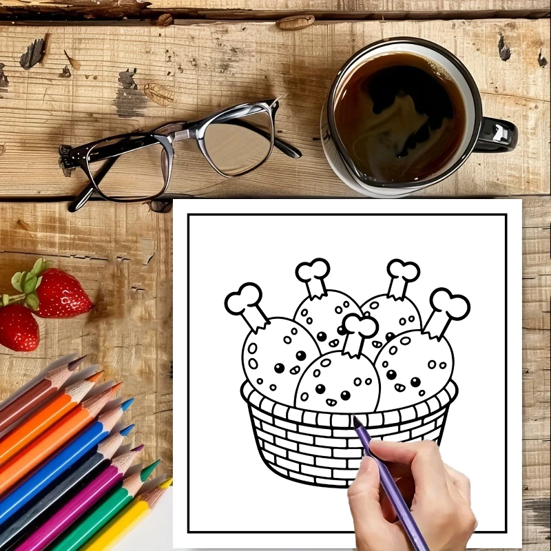 Coloring Book FOOD DRINK & SWE - Food And Snacks Coloring Book review and price