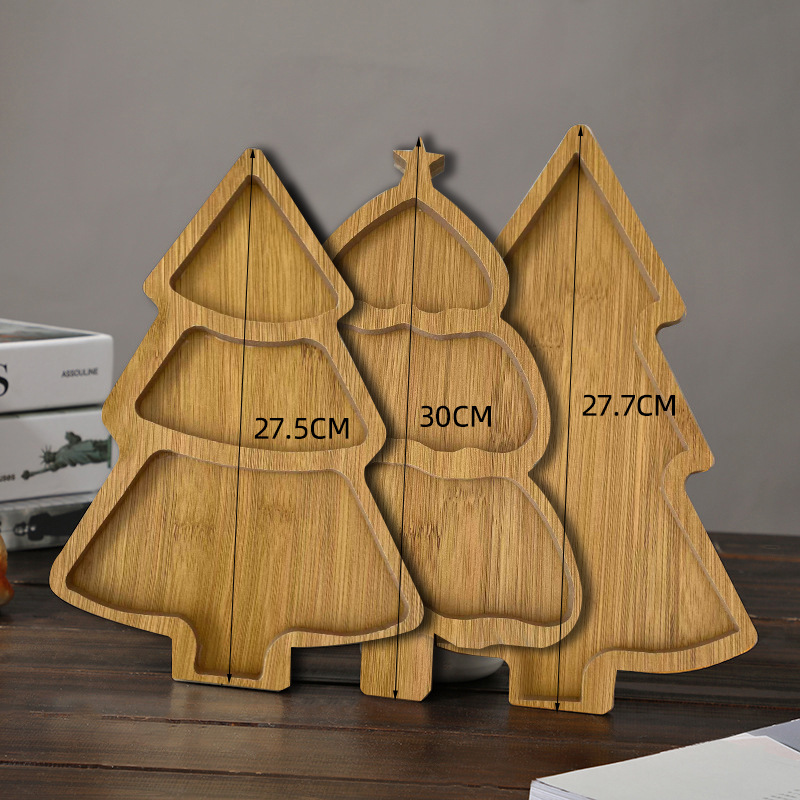 Christmas Plate Wooden Tray Xm - Xmas Food Snacks review and price