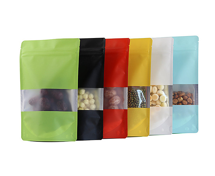 100PCS Foil Window Ziplock Bag - Xmas Food Snacks review and price