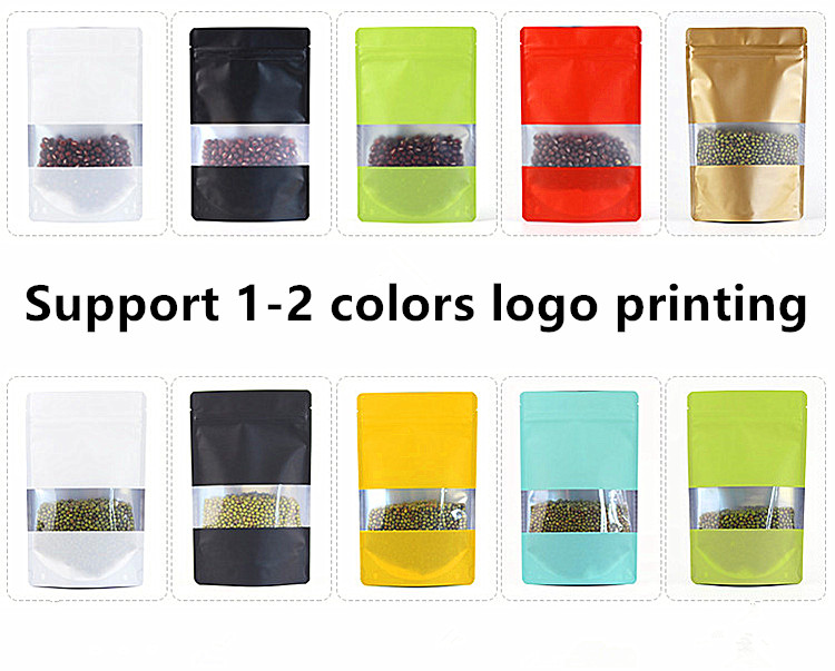 100PCS Foil Window Ziplock Bag - Xmas Food Snacks review and price