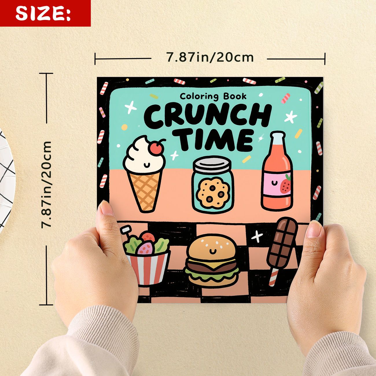 Crunch Time Coloring Book Cute - Food And Snacks Coloring Book review and price
