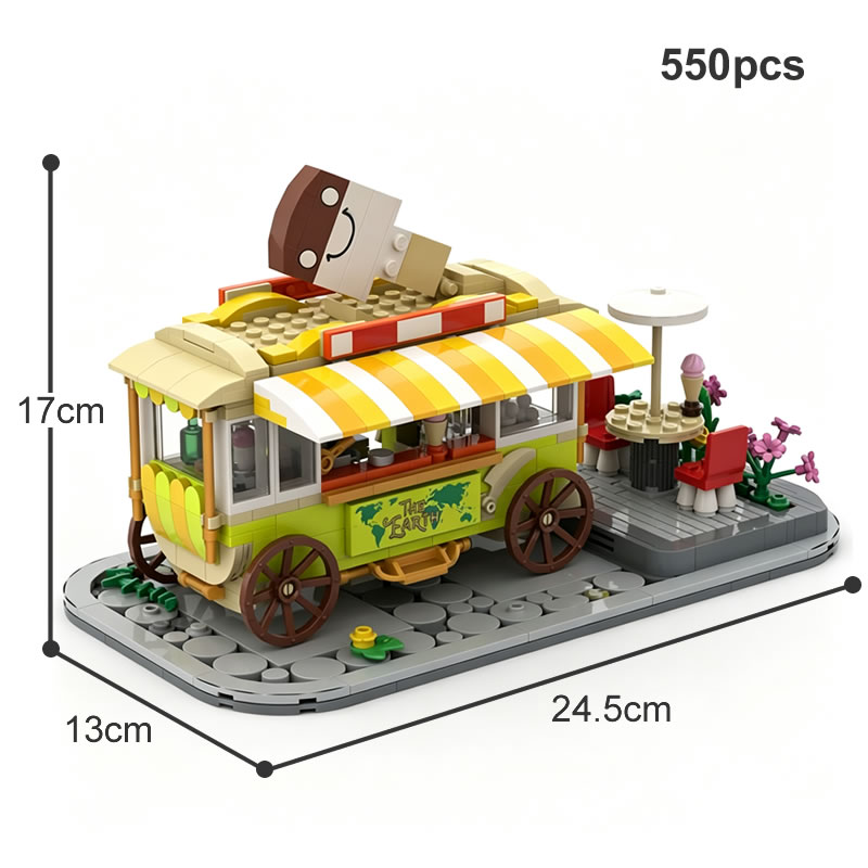 Retro Dessert Food Cart Modula - Xmas Food Snacks review and price
