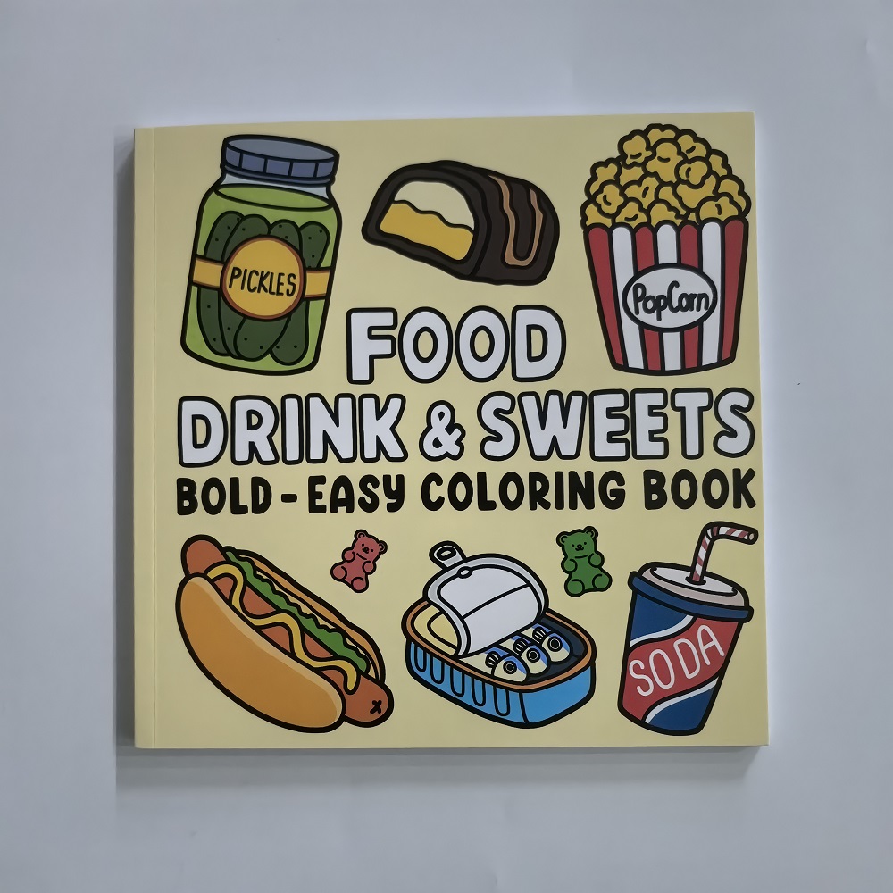 Food Drinks Desserts Coloring  - Food And Snacks Coloring Book review and price