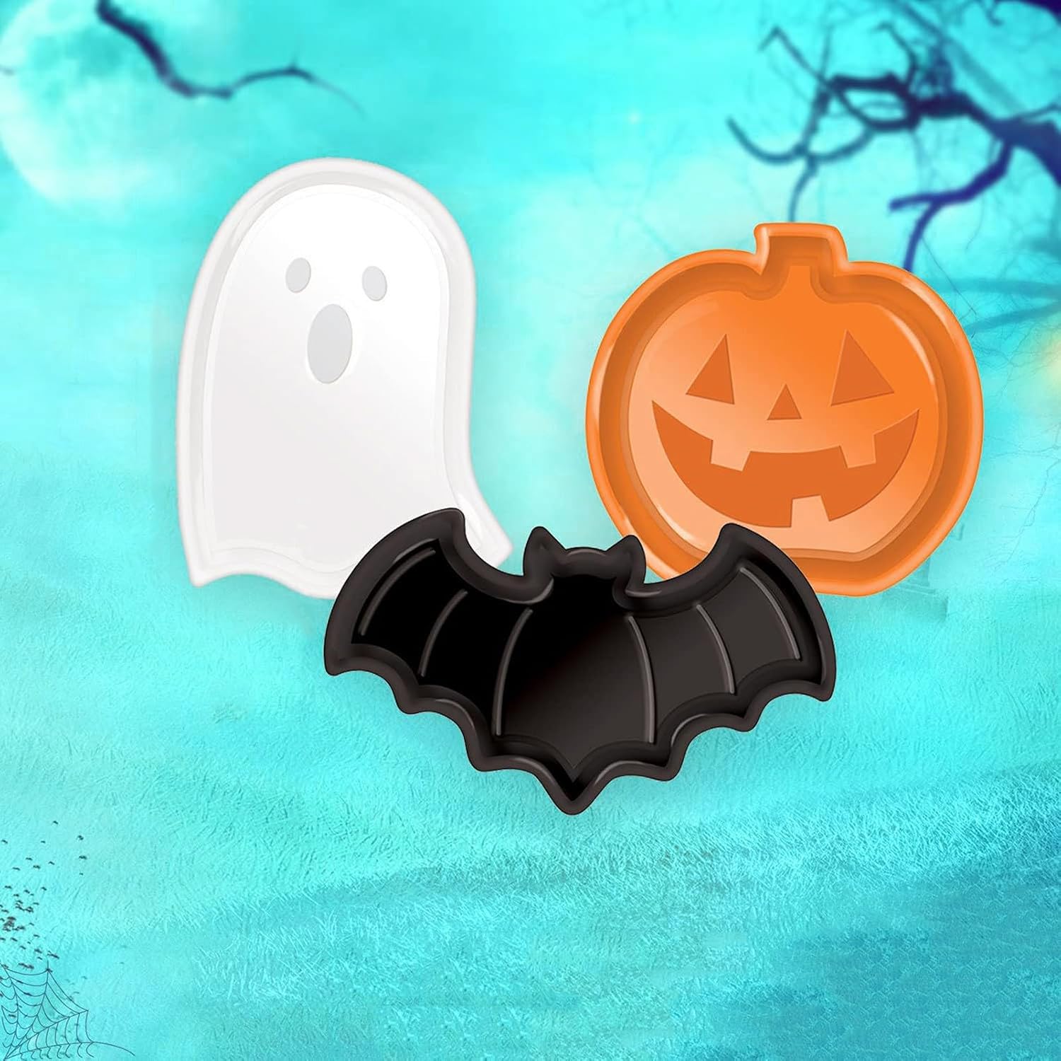 Reusable Halloween Plates Set  - Food Snacks Party review and price