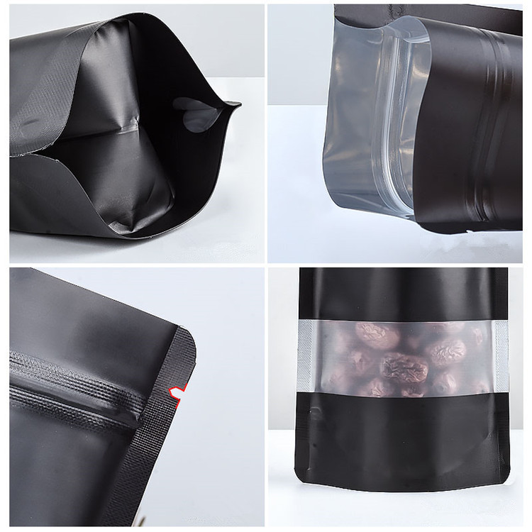 100PCS Stand-up Matte Black Al - Food Snacks Party review and price