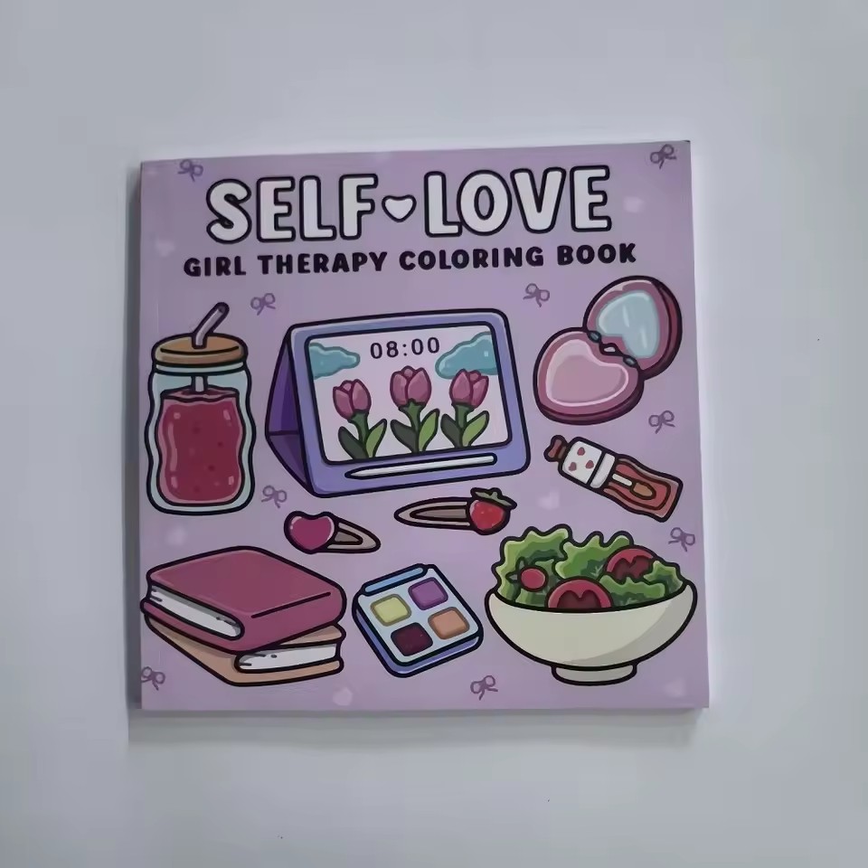 Self Love Coloring Book for Ad - Food And Snacks Coloring Book review and price