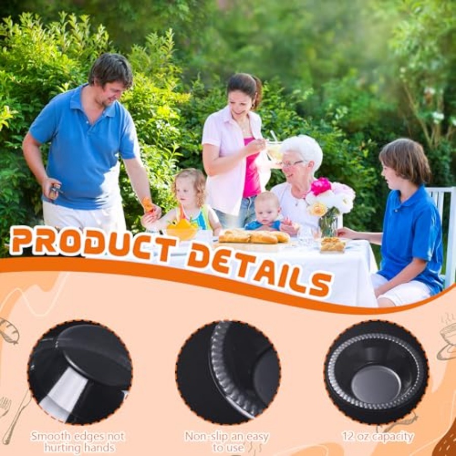 30 Pack 12 oz Disposable Plast - Food Snacks Party review and price