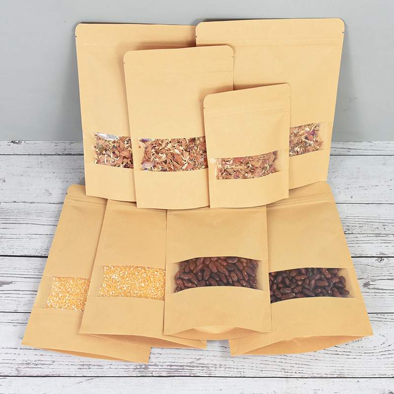 20/50pcs Kraft Paper Zip Lock  - Food Snacks Party review and price