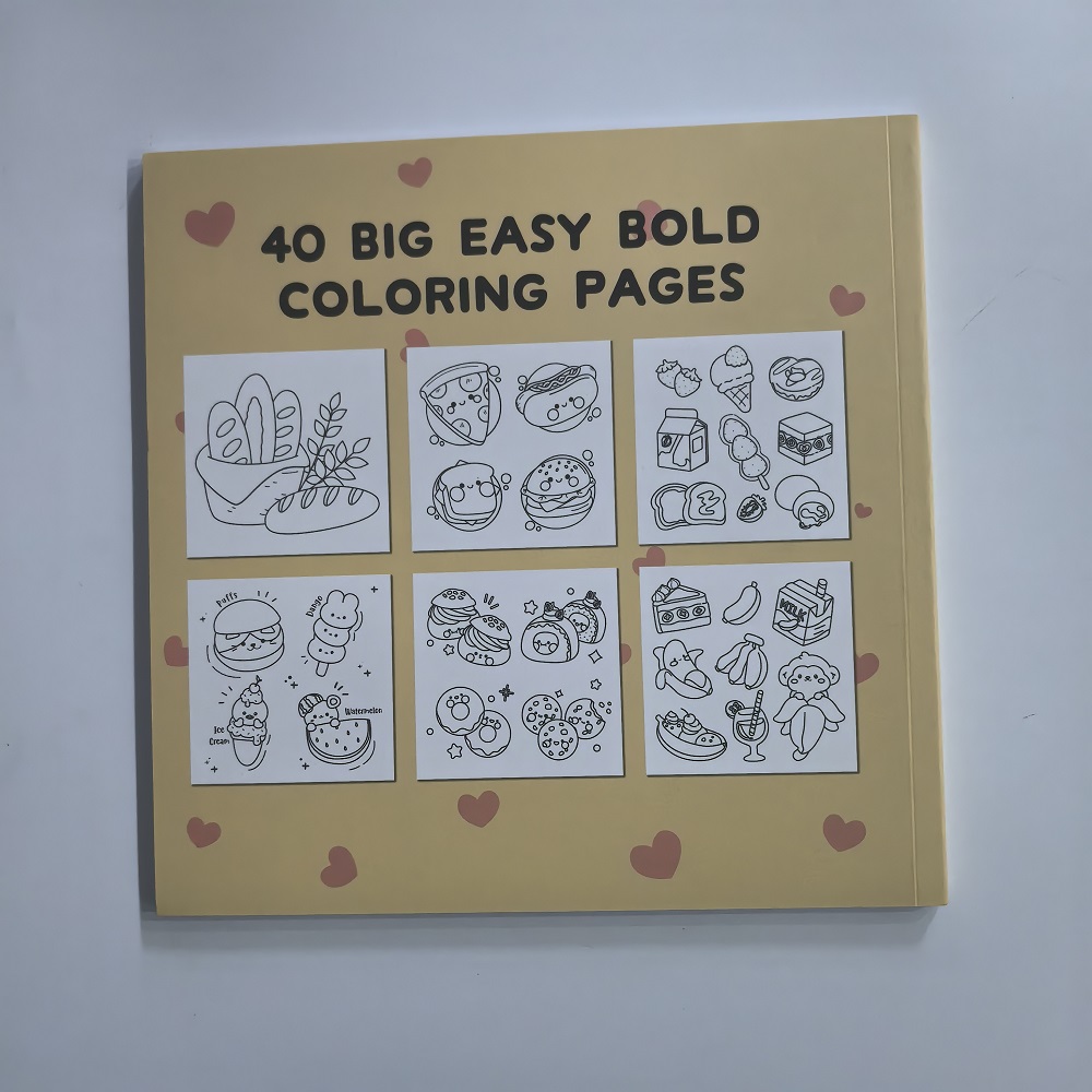 Food Drink & Sweets Easy-bold  - Food And Snacks Coloring Book review and price