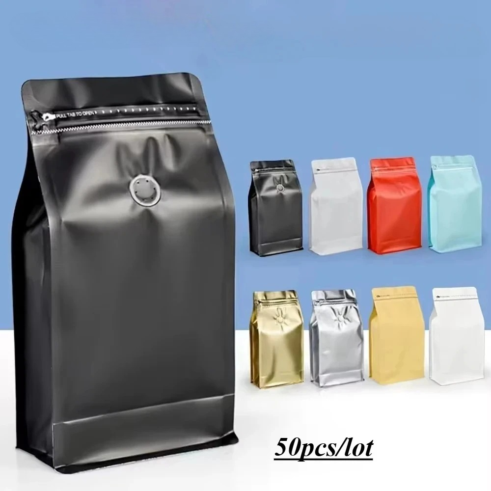 50pcs Resealable Ziplock Coffe - Food Protein Snacks review and price