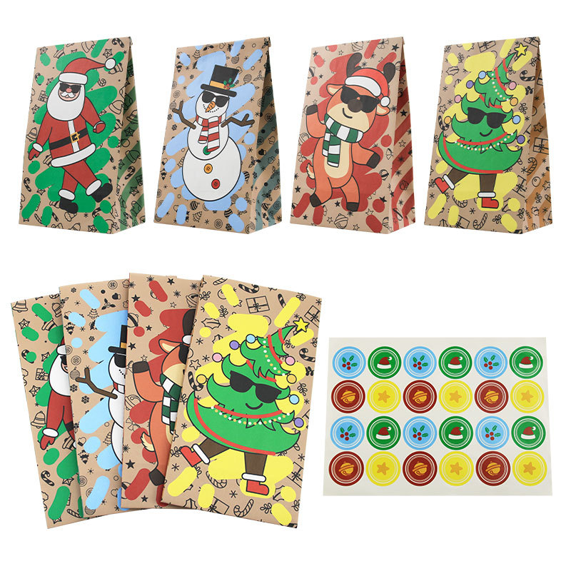 Christmas Paper Bags 24Pcs New - Xmas Food Snacks review and price
