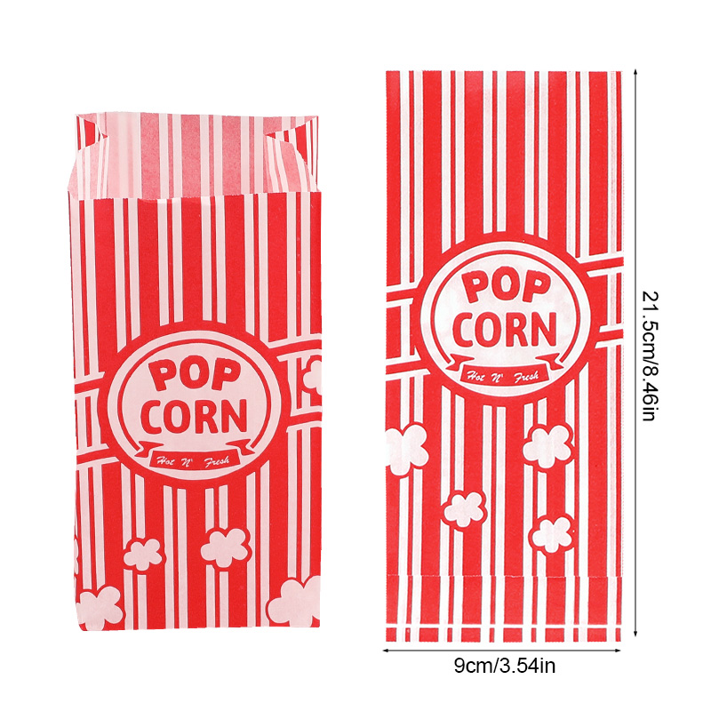 50Pcs Popcorn Packaging Bags S - Food Snacks Party review and price