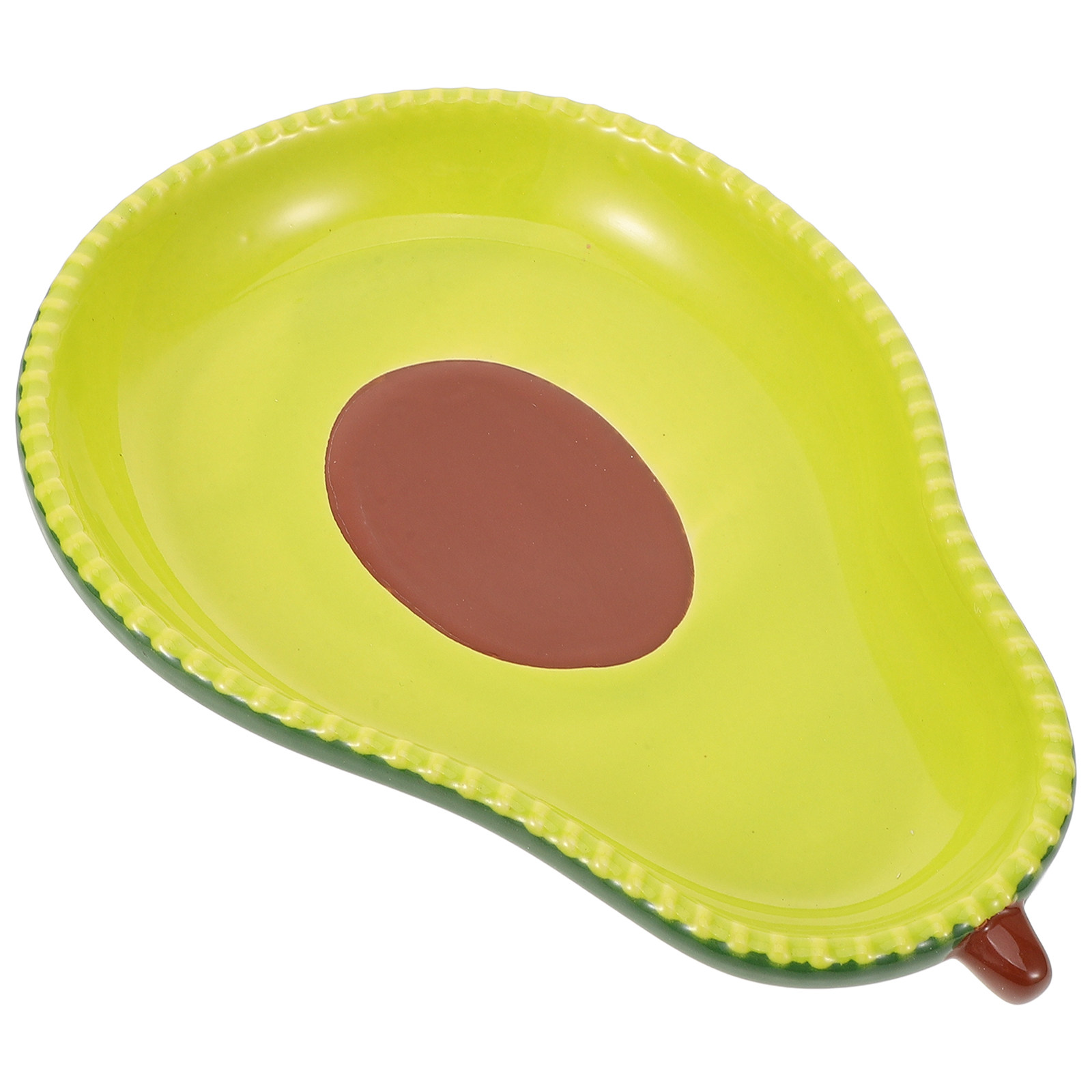 Avocado Shaped Ceramic Plate F - Food Snacks Party review and price