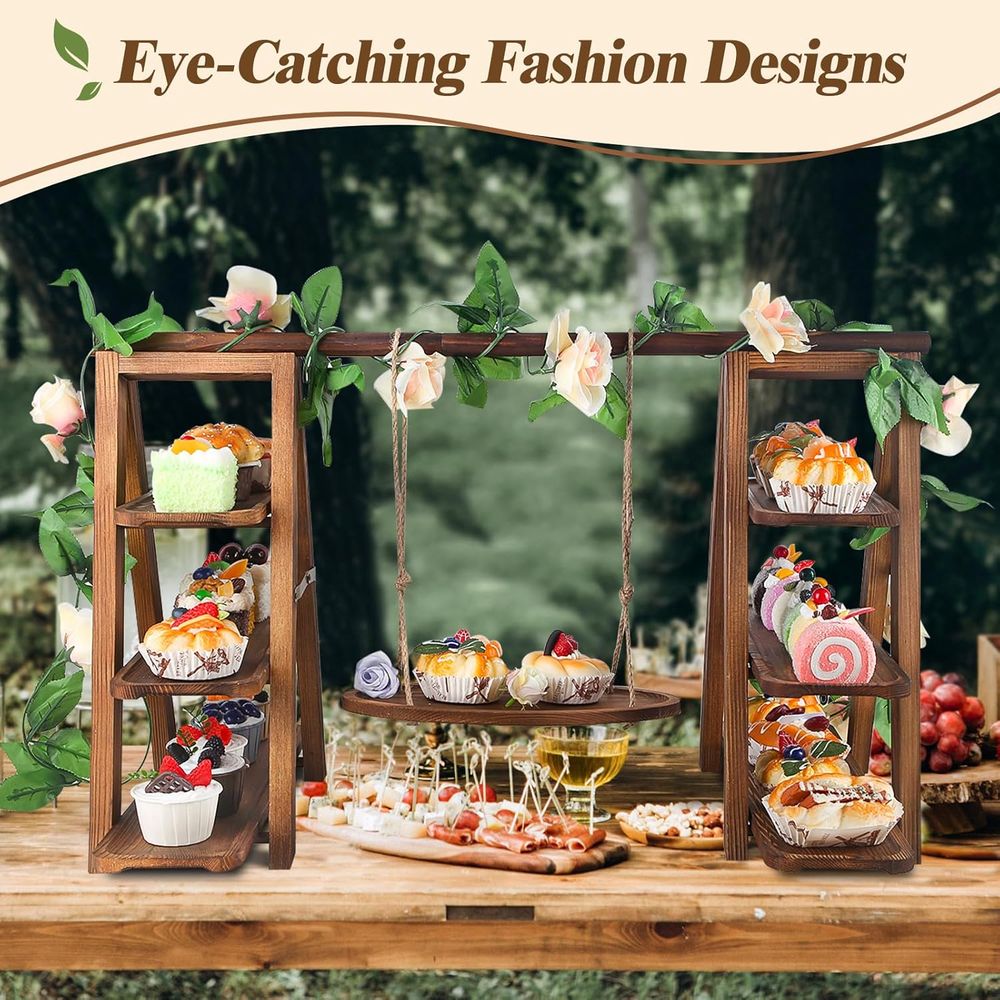 3 Tier Cupcake Stand with Swin - Food Snacks Party review and price