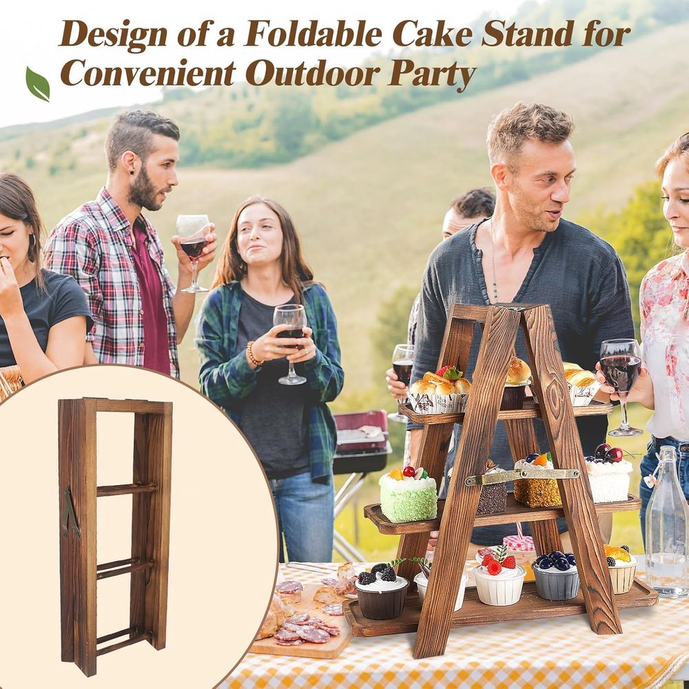 3 Tier Cupcake Stand with Swin - Food Snacks Party review and price