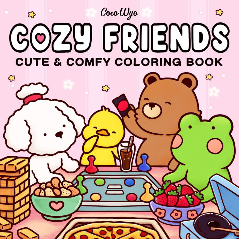 COZY FRIENDS Coloring Book For - Food And Snacks Coloring Book review and price