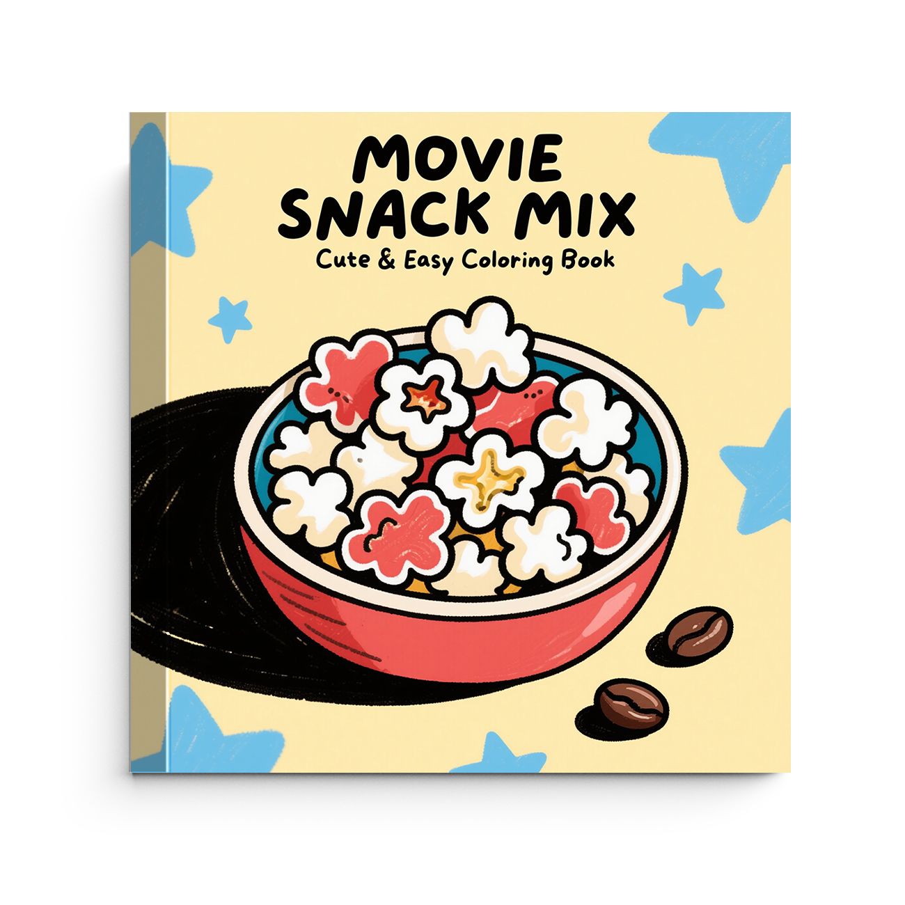 Movie Snack Mix Popcorn Bowl C - Food And Snacks Coloring Book review and price