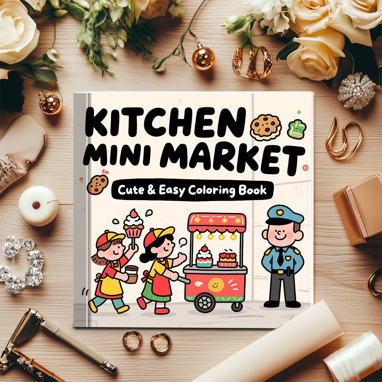 Kitchen Mini Market Cute & Eas - Food And Snacks Coloring Book review and price